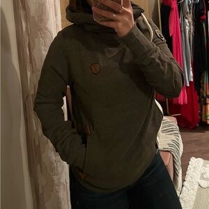 SOLD. Army green Naketano sweatshirt. Size small.